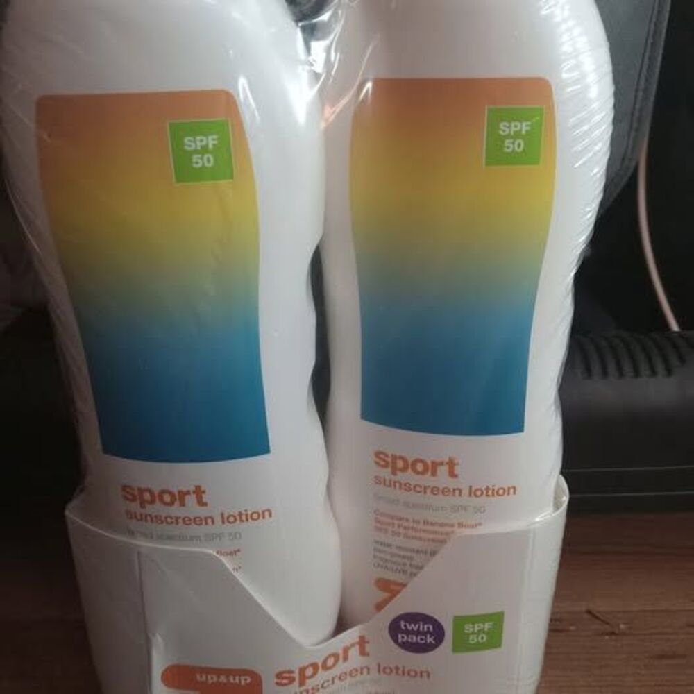 Up & Up SPORT Sunscreen Lotion SPF 50 Twin Pack, 10.4oz Each - Expire 2027